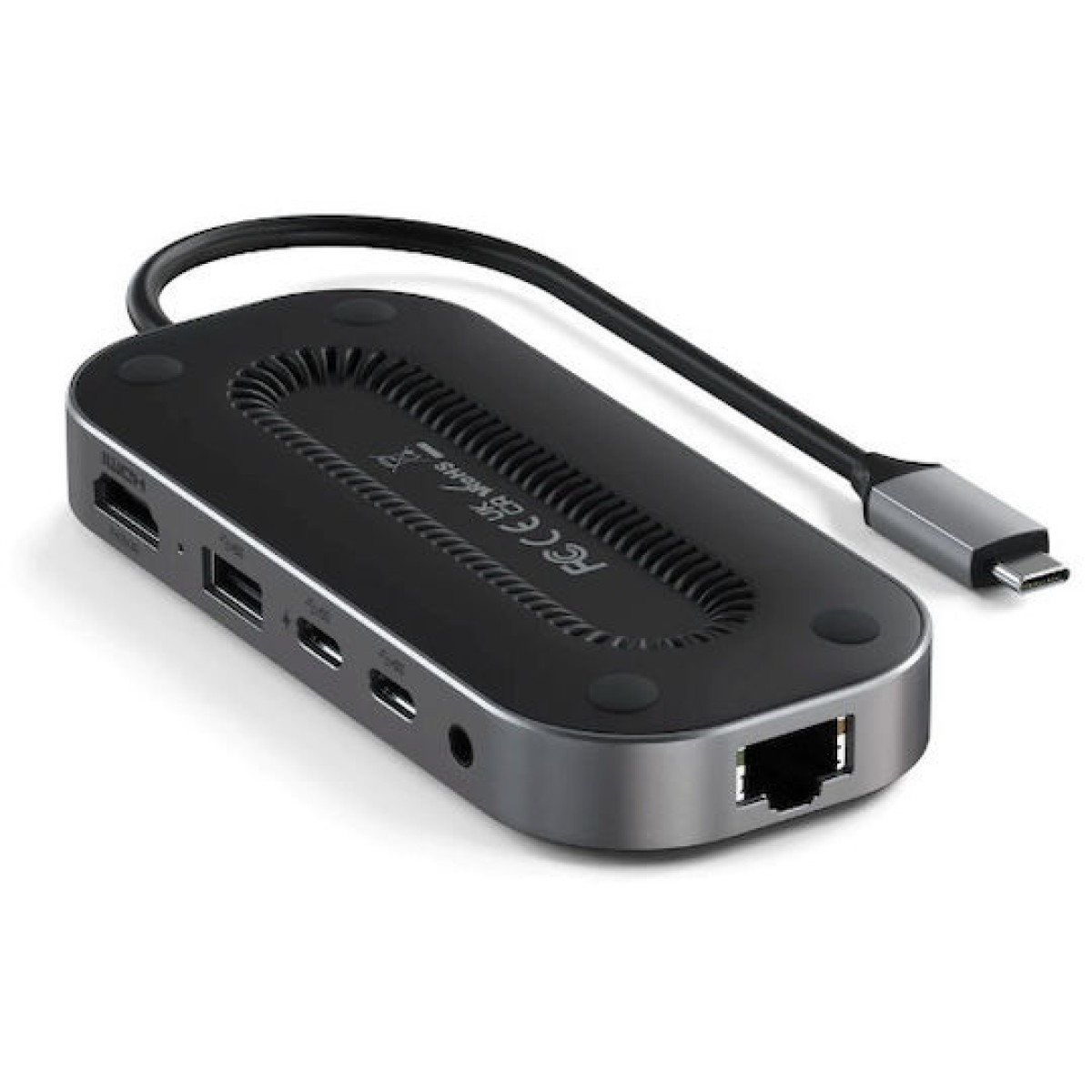 Satechi USB-C Docking Station με HDMI 4K PD Ethernet Γκρι (ST-U4MGEM)