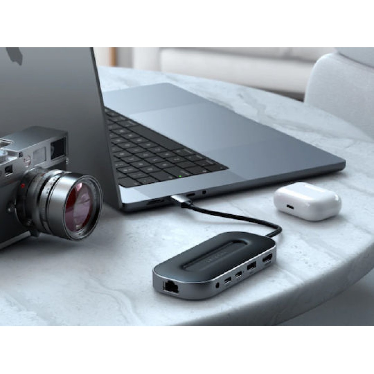 Satechi USB-C Docking Station με HDMI 4K PD Ethernet Γκρι (ST-U4MGEM)