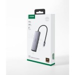 Ugreen CM512 USB-C Docking Station με HDMI 4K PD Ethernet Γκρι