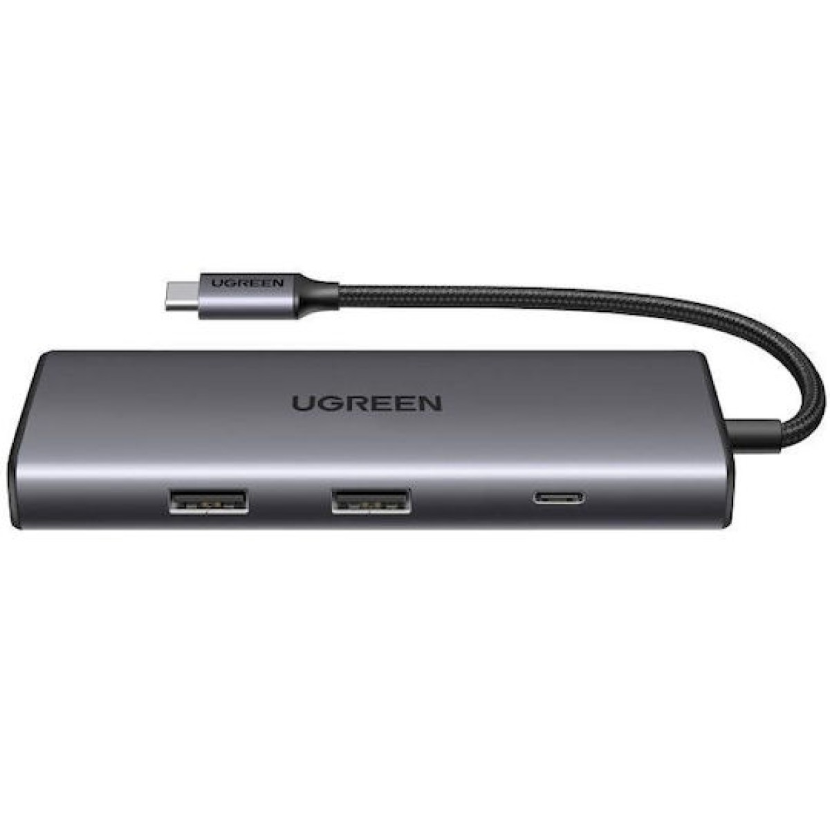 Ugreen CM498 USB-C Docking Station με HDMI 4K PD Ethernet και σύνδεση 2 Οθονών Μπλε