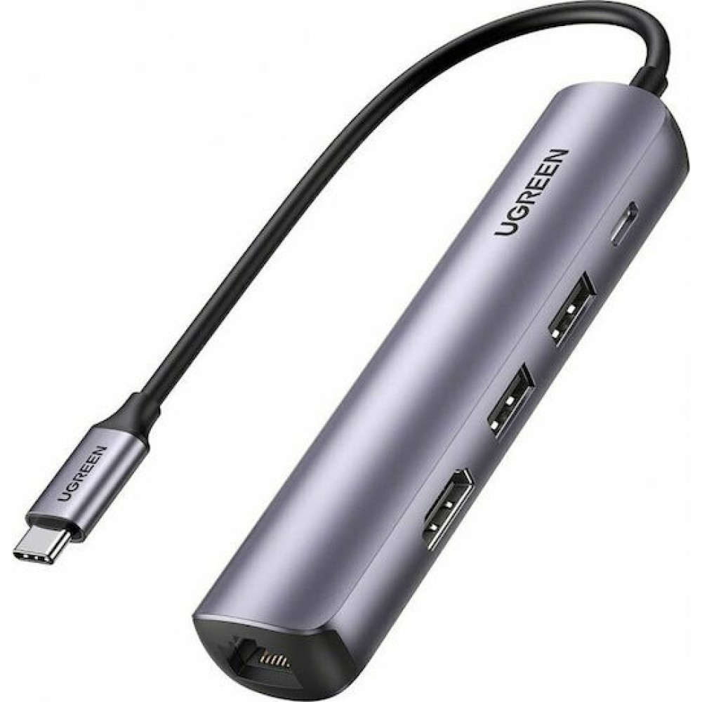 Ugreen USB-C Docking Station με HDMI 4K PD Ethernet Μπλε (10919)