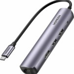 Ugreen USB-C Docking Station με HDMI 4K PD Ethernet Μπλε (10919)