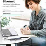 Ugreen USB-C Docking Station με HDMI 4K PD Ethernet Μπλε (10919)