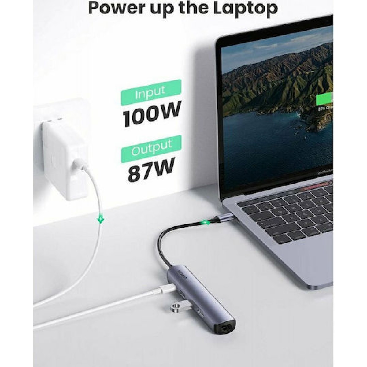 Ugreen USB-C Docking Station με HDMI 4K PD Ethernet Μπλε (10919)