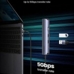 Ugreen USB-C Docking Station με HDMI 4K PD Ethernet Μπλε (10919)