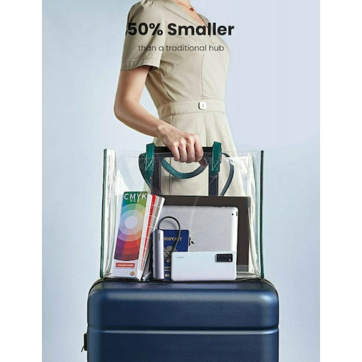 Ugreen USB-C Docking Station με HDMI 4K PD Ethernet Μπλε (10919)