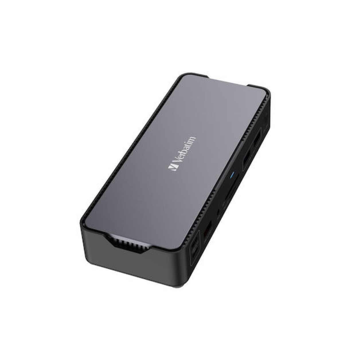 Verbatim USB-C Docking Station με HDMI/DisplayPort 4K PD Ethernet και σύνδεση 2 Οθονών Γκρι (32171)