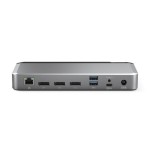 Alogic DX3 USB-C Docking Station με DisplayPort 4K PD Ethernet και σύνδεση 3 Οθονών Ασημί