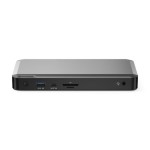 Alogic DX3 USB-C Docking Station με DisplayPort 4K PD Ethernet και σύνδεση 3 Οθονών Ασημί