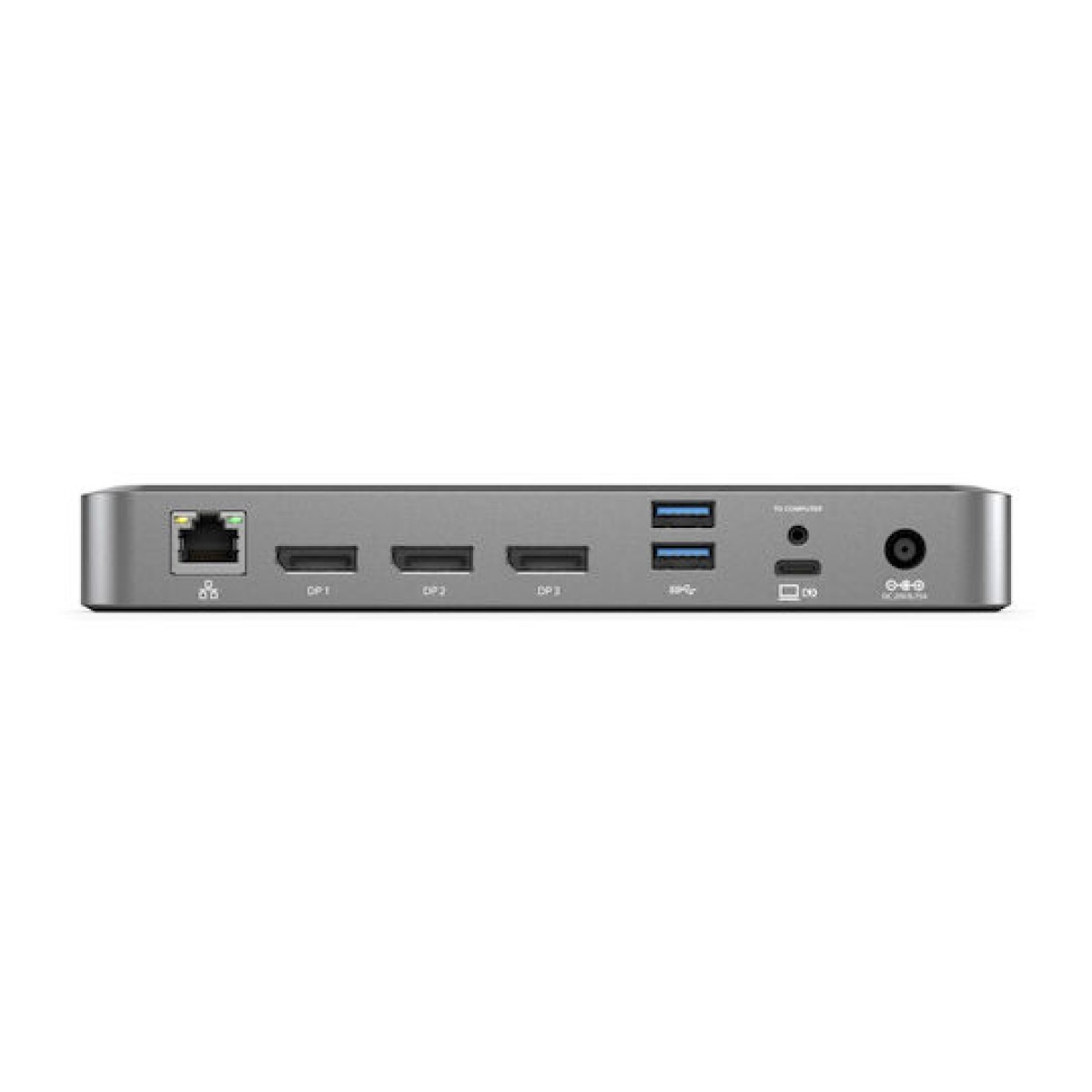 Alogic DX3 USB-C Docking Station με DisplayPort 4K PD Ethernet και σύνδεση 3 Οθονών Ασημί