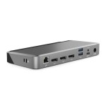 Alogic DX3 USB-C Docking Station με DisplayPort 4K PD Ethernet και σύνδεση 3 Οθονών Ασημί