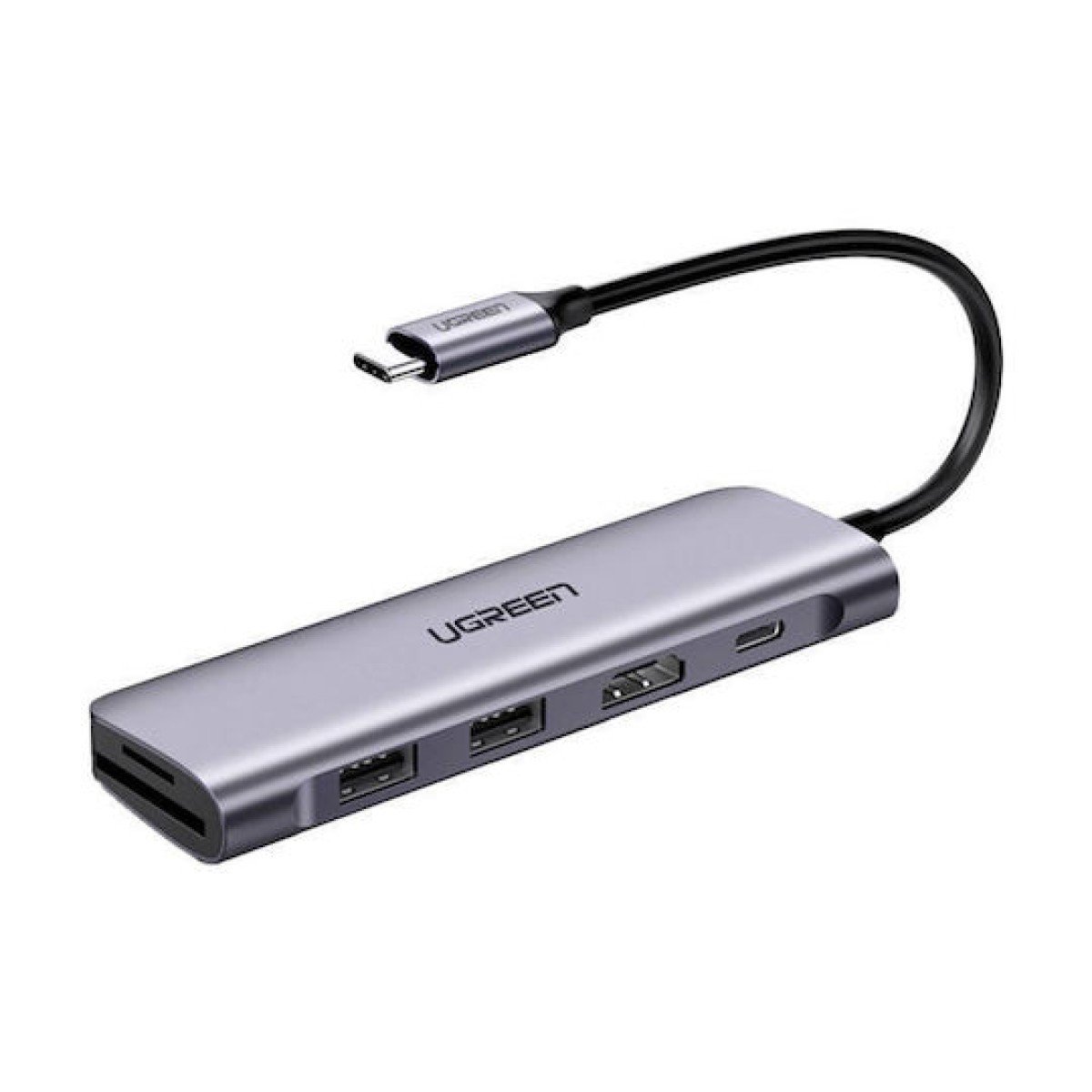 Ugreen CM195 USB-C Docking Station με HDMI 4K PD Γκρι