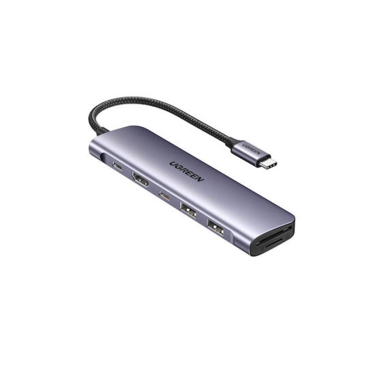 Ugreen CM195 USB-C Docking Station με HDMI 4K PD Γκρι