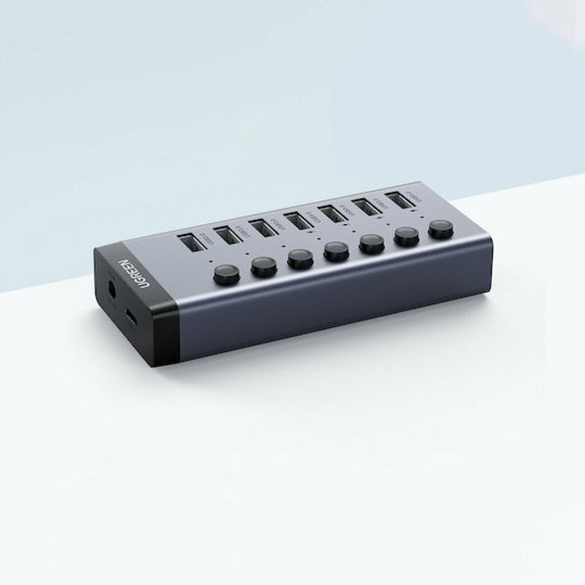 Ugreen Βάση Φόρτισης με 7 Θύρες USB-A και Καλώδιο USB-C Power Delivery σε Γκρι χρώμα (CM481)