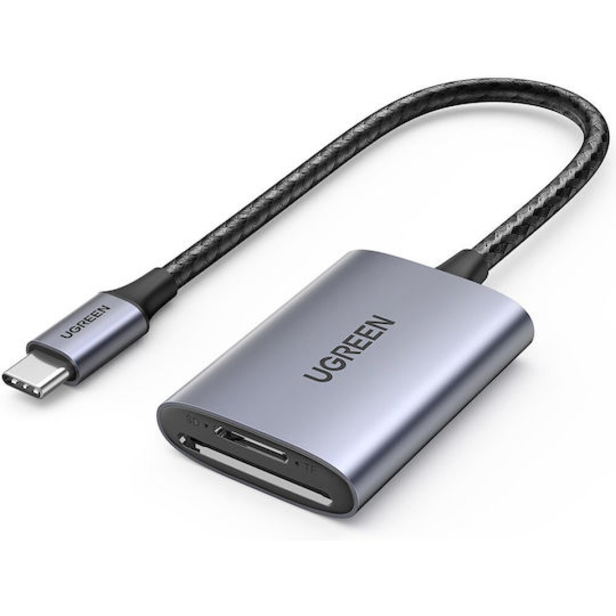 Ugreen CM401 Card Reader Type-C για SD/microSD Γκρι