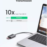 Ugreen CM401 Card Reader Type-C για SD/microSD Γκρι