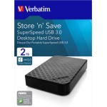 Verbatim Store \'n\' Save USB 3.0 Εξωτερικός HDD 2TB 3.5\