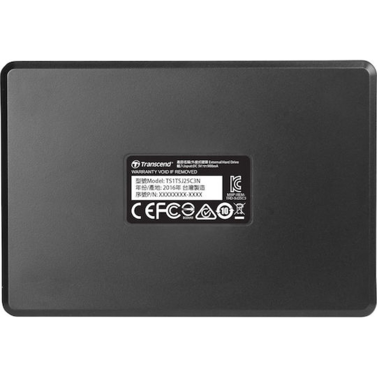 Transcend StoreJet 25C3 USB 3.1 Εξωτερικός HDD 1TB 2.5