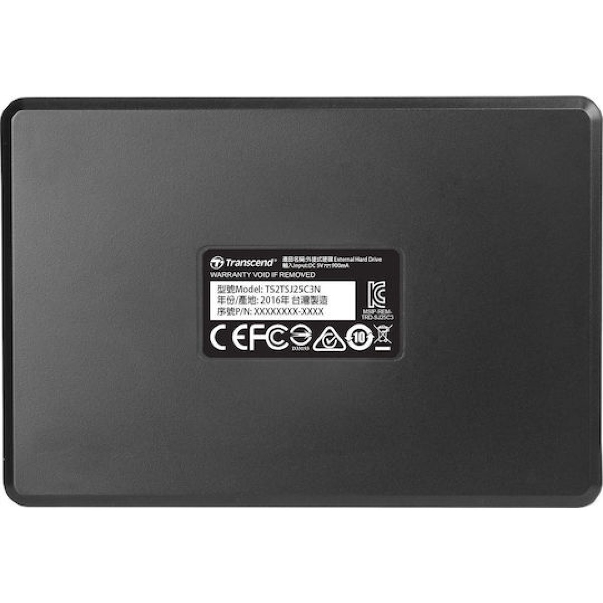 Transcend StoreJet 25C3 USB 3.1 Εξωτερικός HDD 2TB 2.5