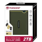 Transcend StoreJet 25M3 USB 3.0 Εξωτερικός HDD 2TB 2.5\