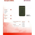 Transcend StoreJet 25M3 USB 3.0 Εξωτερικός HDD 2TB 2.5\