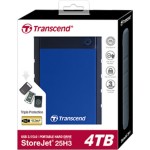 Transcend StoreJet 25H3 USB 3.0 Εξωτερικός HDD 4TB 2.5\