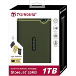 Transcend StoreJet 25M3 USB 3.0 Εξωτερικός HDD 1TB 2.5\
