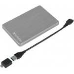 Verbatim Store \'n\' Go ALU Slim USB 3.2 Εξωτερικός HDD 1TB 2.5\