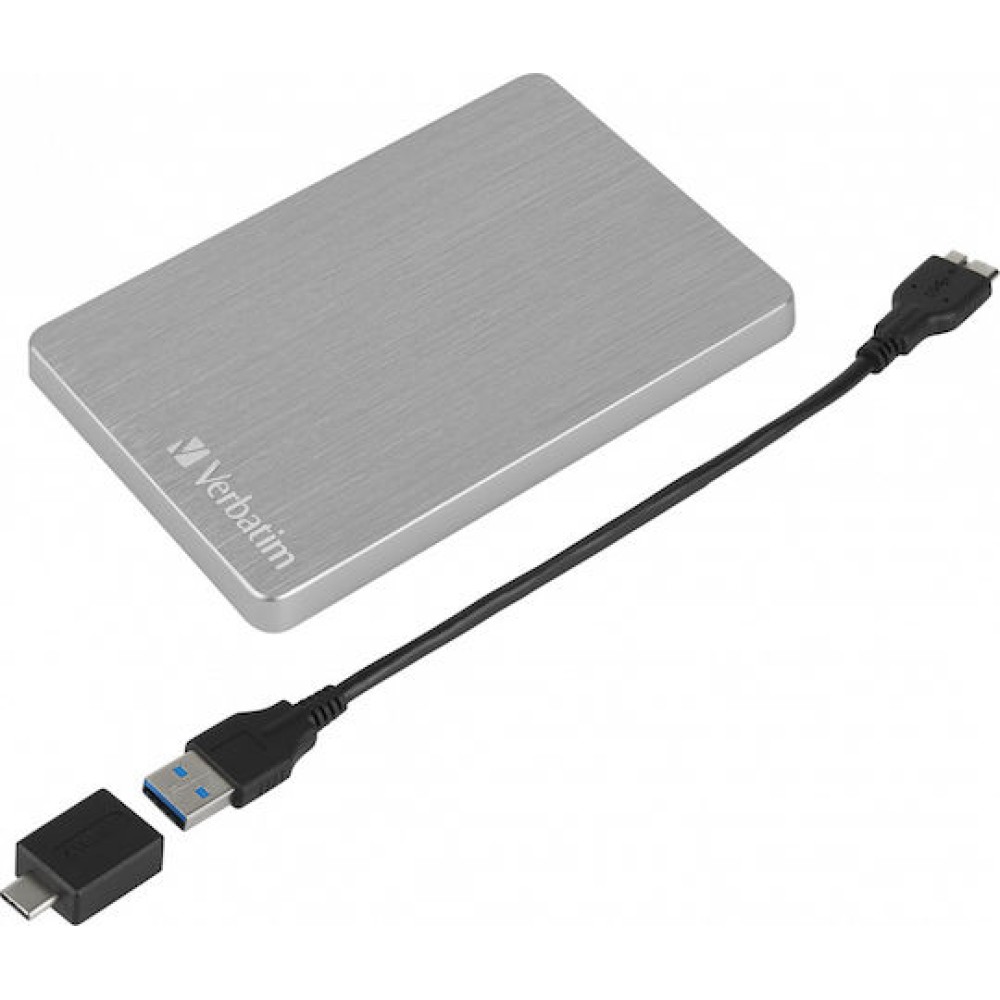 Verbatim Store 'n' Go ALU Slim USB 3.2 Εξωτερικός HDD 1TB 2.5