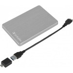 Verbatim Store \'n\' Go ALU Slim USB 3.2 Εξωτερικός HDD 1TB 2.5\
