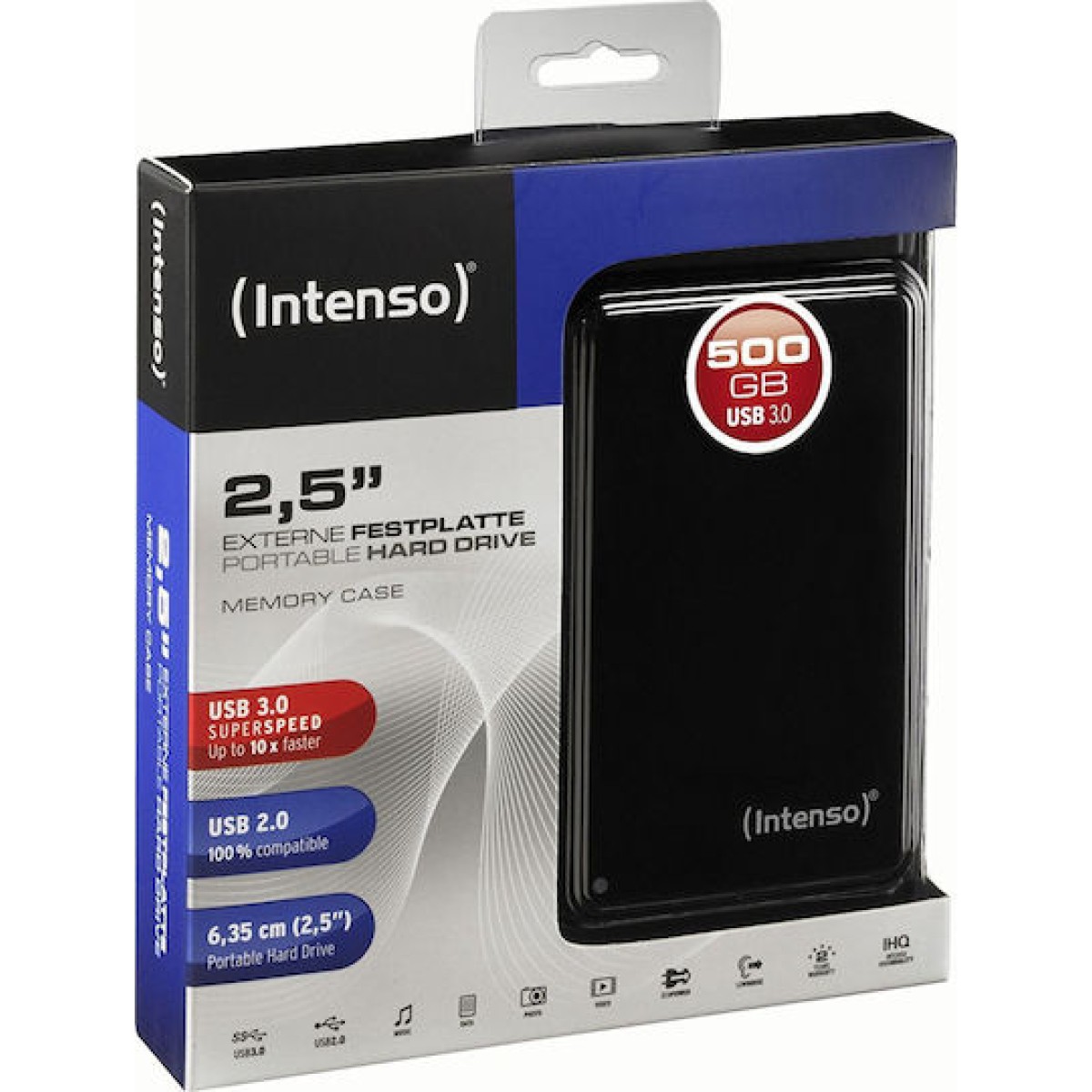 Intenso Memory Case USB 3.0 Εξωτερικός HDD 500GB 2.5