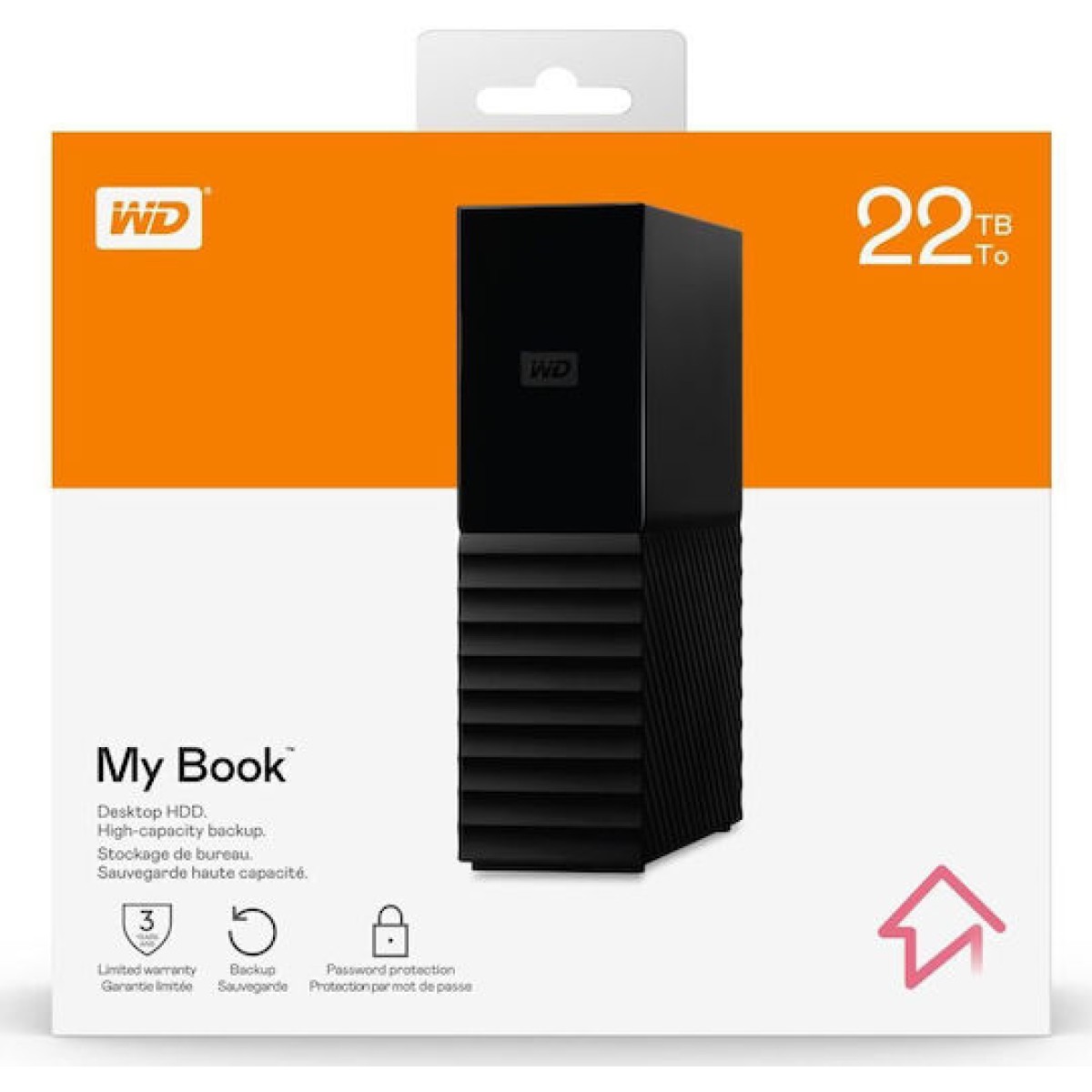Western Digital Elements USB 2.0 / USB 3.0 Εξωτερικός HDD 22TB 2.5