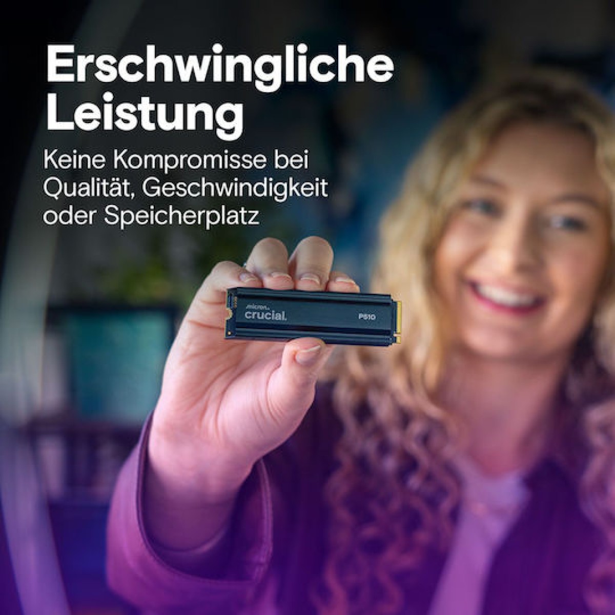 Crucial P510 SSD 2TB M.2 NVMe PCI Express 5.0