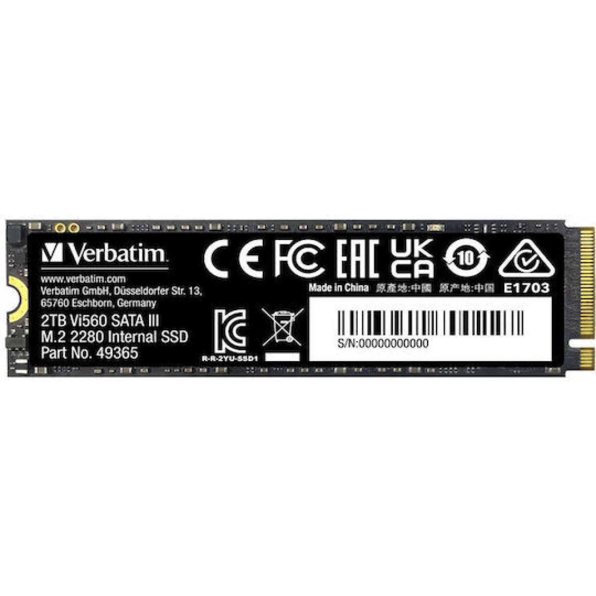 Verbatim Vi560 S3 SSD 2TB M.2 SATA III
