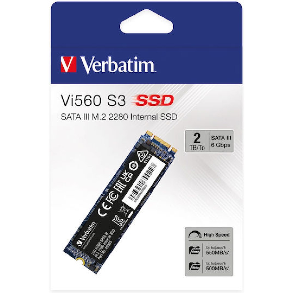 Verbatim Vi560 S3 SSD 2TB M.2 SATA III