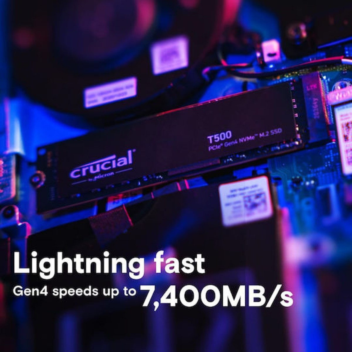 Crucial T500 SSD 500GB M.2 NVMe PCI Express 4.0