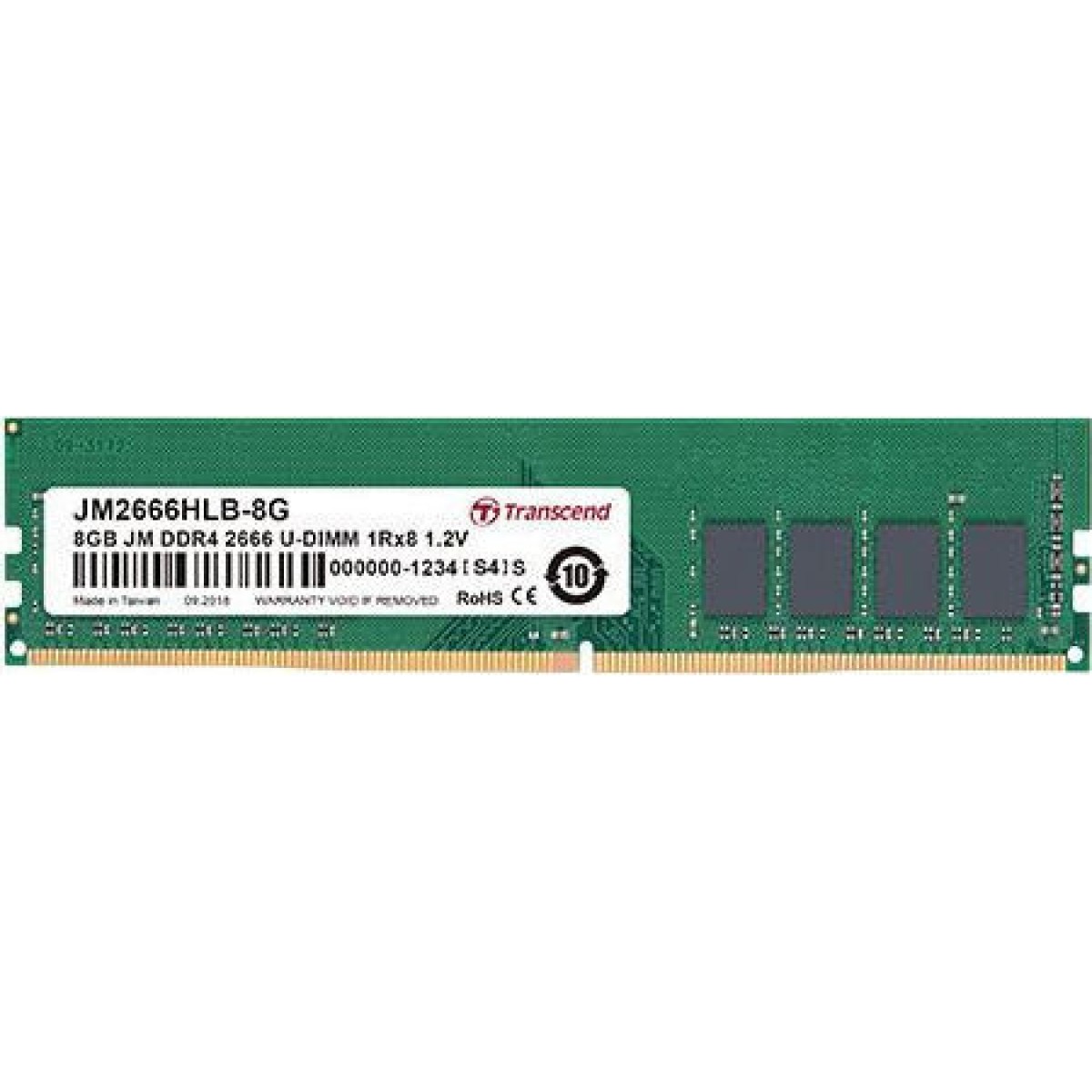 Transcend DDR4 με Module 1x16GB και Ταχύτητα 3200 για Desktop