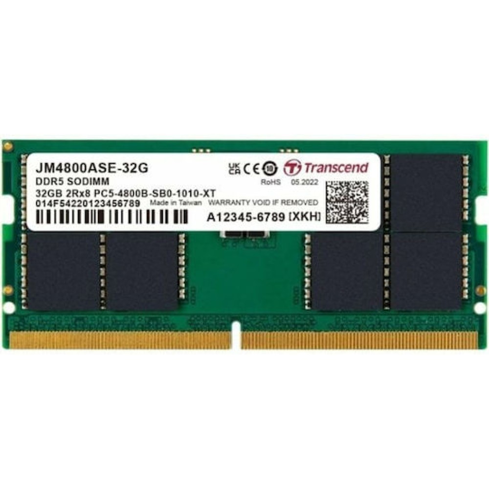 Transcend DDR5 με Module 1x32GB και Ταχύτητα 4800 για Laptop