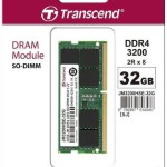 Transcend DDR4 με Module 1x32GB και Ταχύτητα 3200 για Laptop