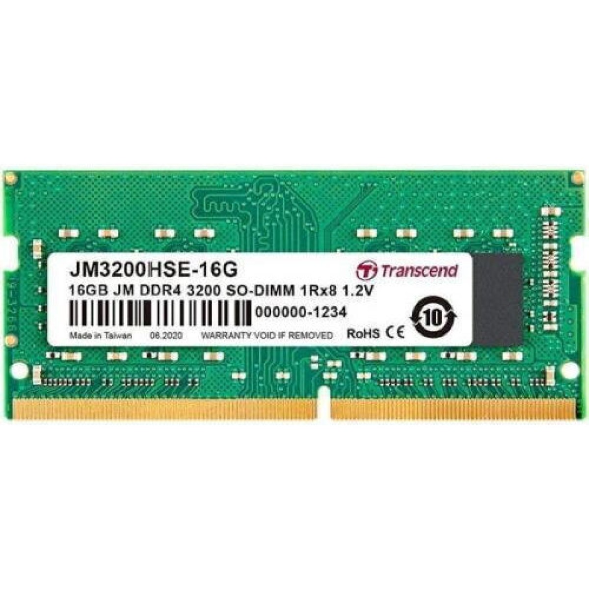 Transcend DDR4 με Module 1x32GB και Ταχύτητα 3200 για Laptop