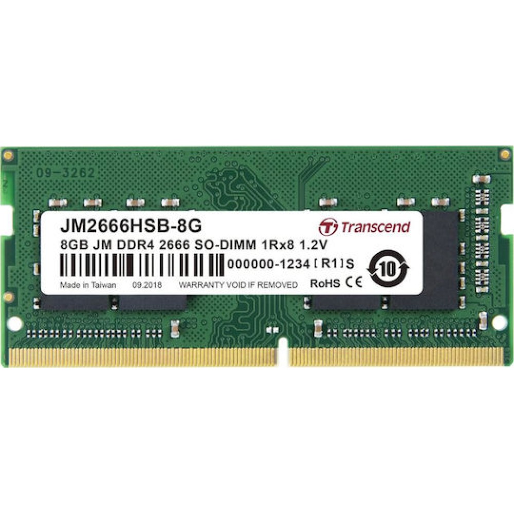 Transcend JetRam DDR4 με Module 1x16GB και Ταχύτητα 3200 για Laptop