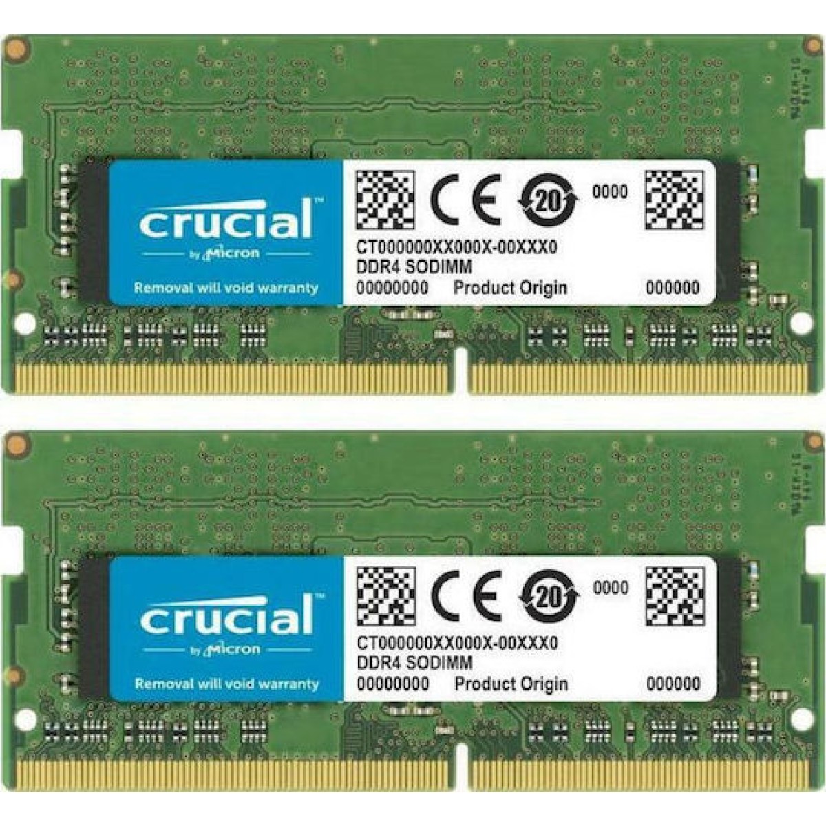 Crucial DDR4 64GB RAM με 2x32GB Modules και Ταχύτητα 3200 για Laptop