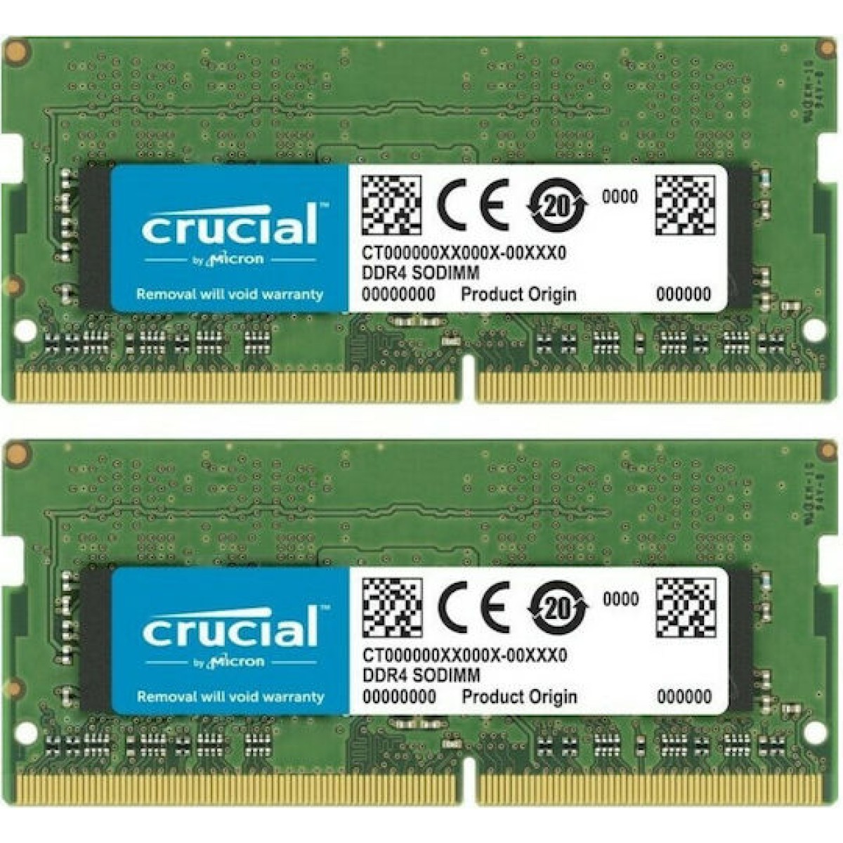 Crucial DDR4 64GB RAM με 2x32GB Modules και Ταχύτητα 3200 για Laptop
