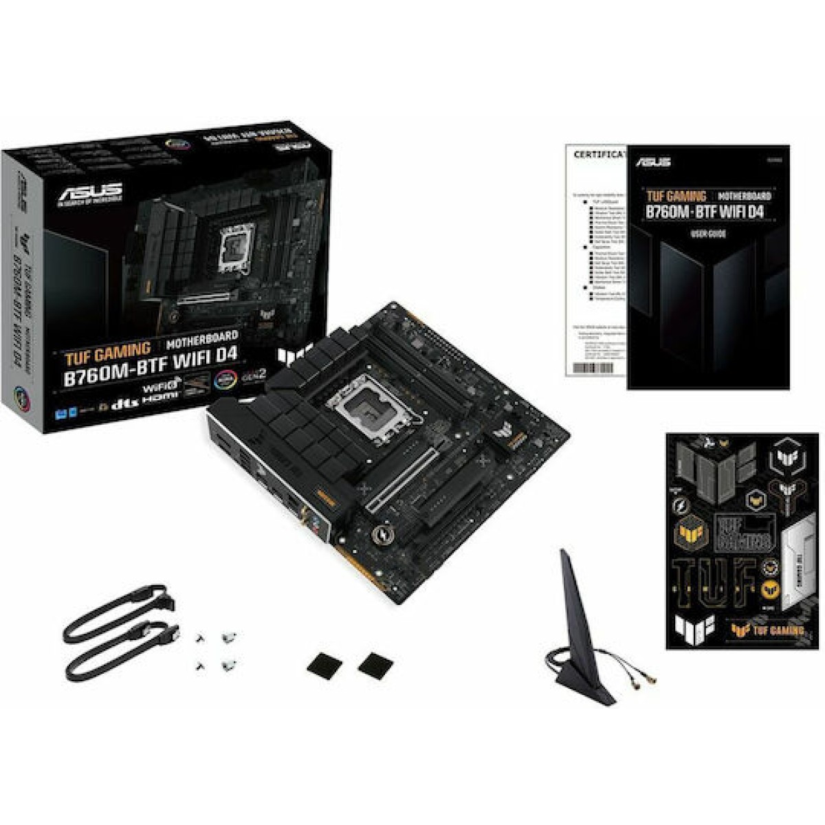 Asus TUF GAMING B760M-BTF WIFI D4 Motherboard Micro ATX με Intel 1700 Socket 90MB1E50-M0EAY0