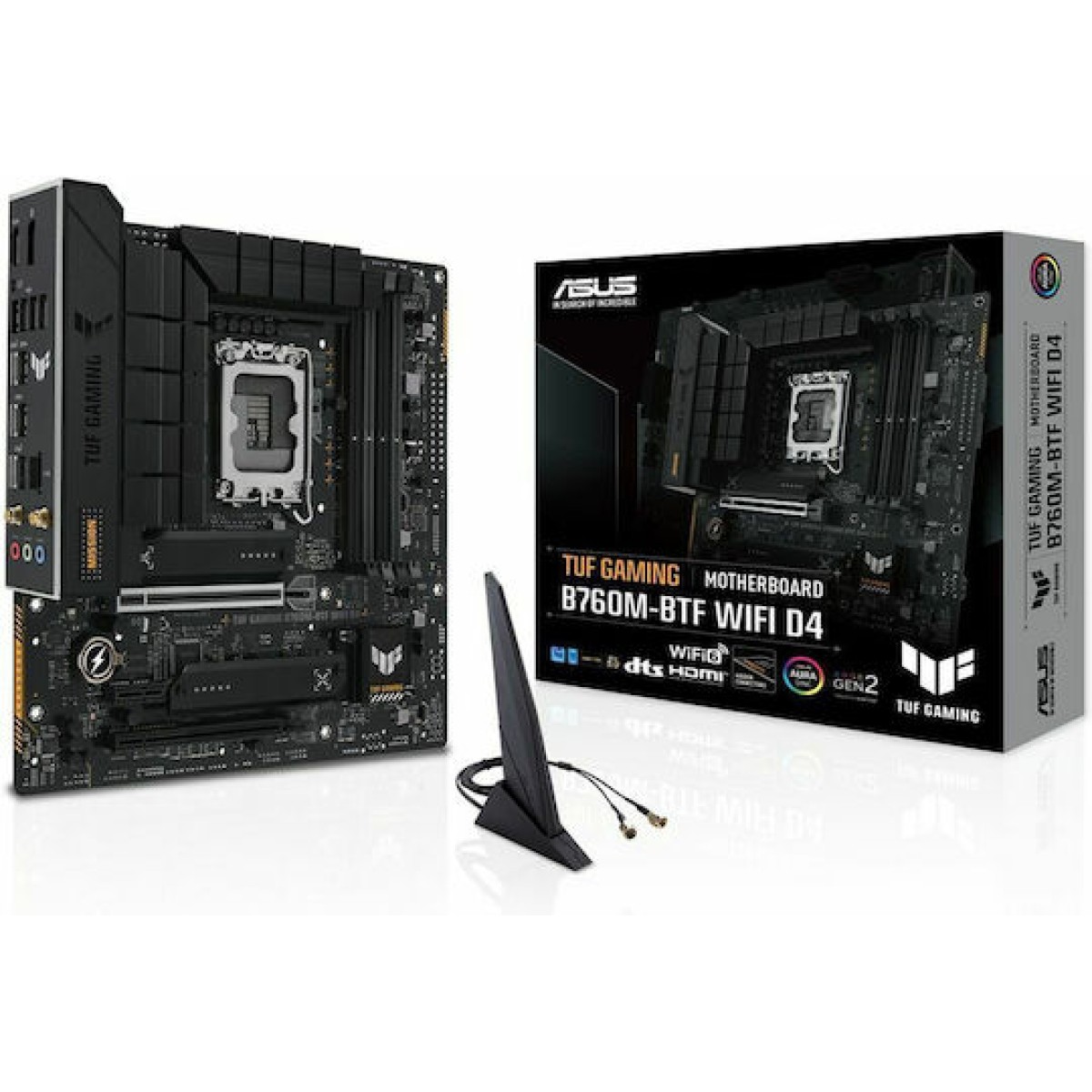 Asus TUF GAMING B760M-BTF WIFI D4 Motherboard Micro ATX με Intel 1700 Socket 90MB1E50-M0EAY0