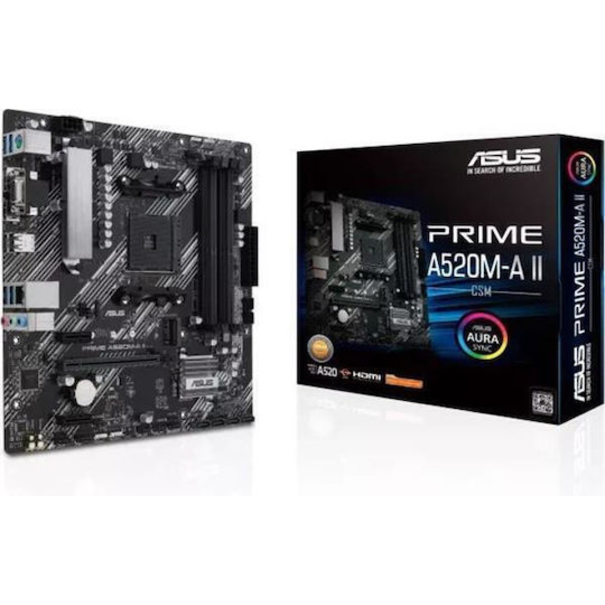 Asus PRIME A520M-A II/CSM Motherboard Micro ATX με AMD AM4 Socket 90MB17H0-M0EAYC