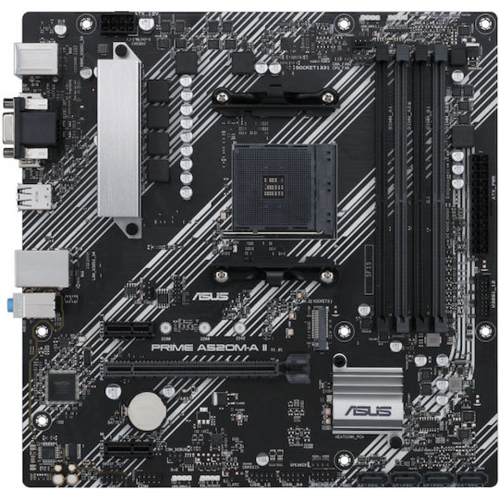 Asus PRIME A520M-A II/CSM Motherboard Micro ATX με AMD AM4 Socket 90MB17H0-M0EAYC
