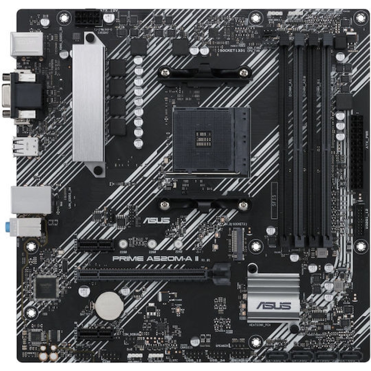 Asus PRIME A520M-A II/CSM Motherboard Micro ATX με AMD AM4 Socket 90MB17H0-M0EAYC