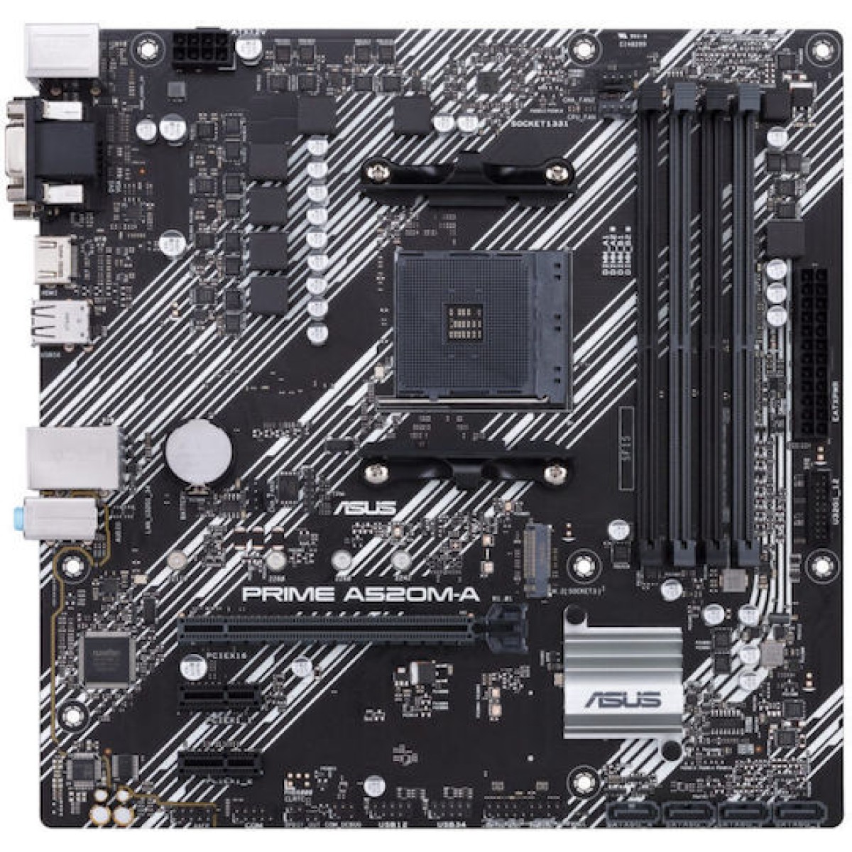 Asus PRIME A520M-A II/CSM Motherboard Micro ATX με AMD AM4 Socket 90MB17H0-M0EAYC