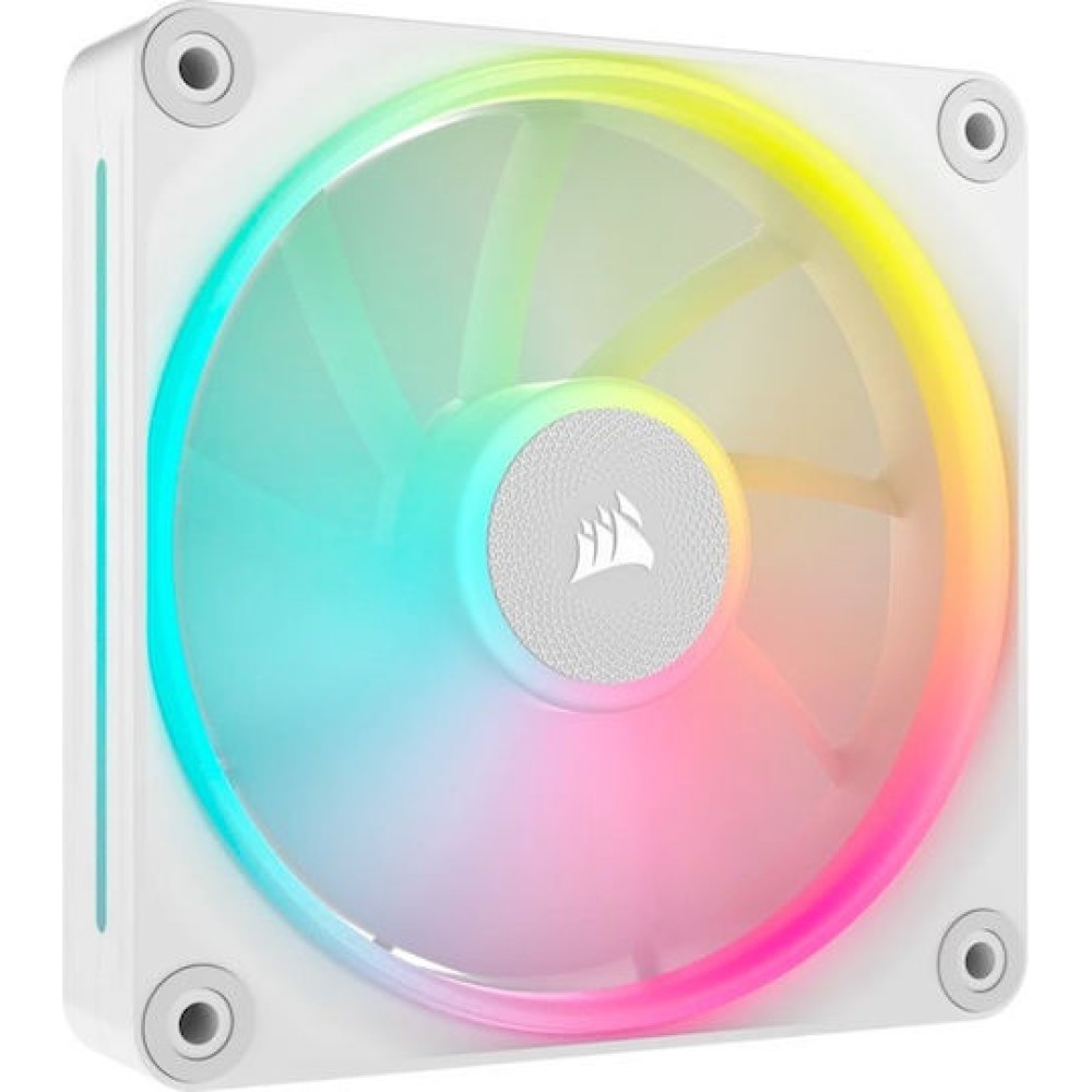 Corsair iCue Link LX120 Case Fan με RGB Φωτισμό και Σύνδεση 4-Pin PWM 3τμχ Λευκό
